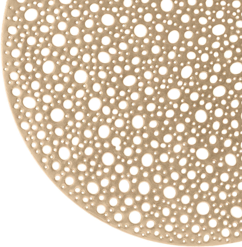 Home Details Gold Round Moon Placemat 15" 1pc - The Cuisinet
