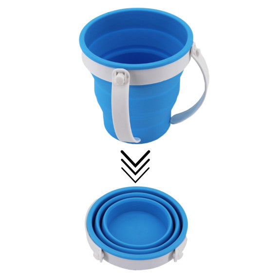 YBM Home Blue collapsible wash cup 1pc - The Cuisinet