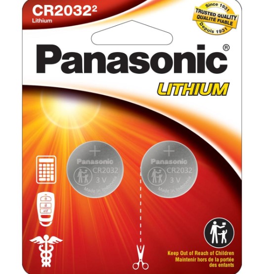 Panasonic CR2032 Cell Battery 2pk - The Cuisinet