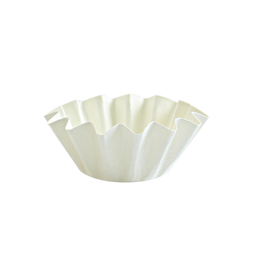 Floret Baking Cups White Small 24pc - The Cuisinet