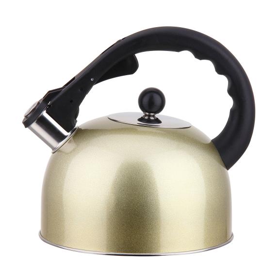 Stainless Steel Whistling Tea Kettle 3 Liter -Gold - The Cuisinet