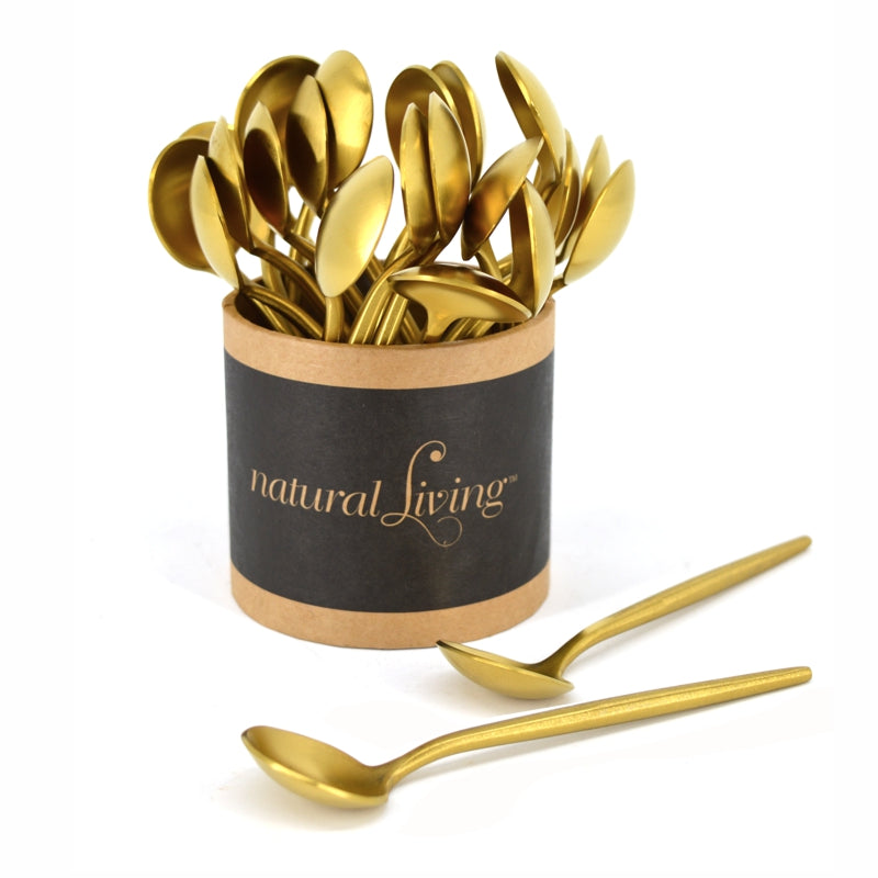 Natural Living Gold Mini Spoon 1pc - The Cuisinet