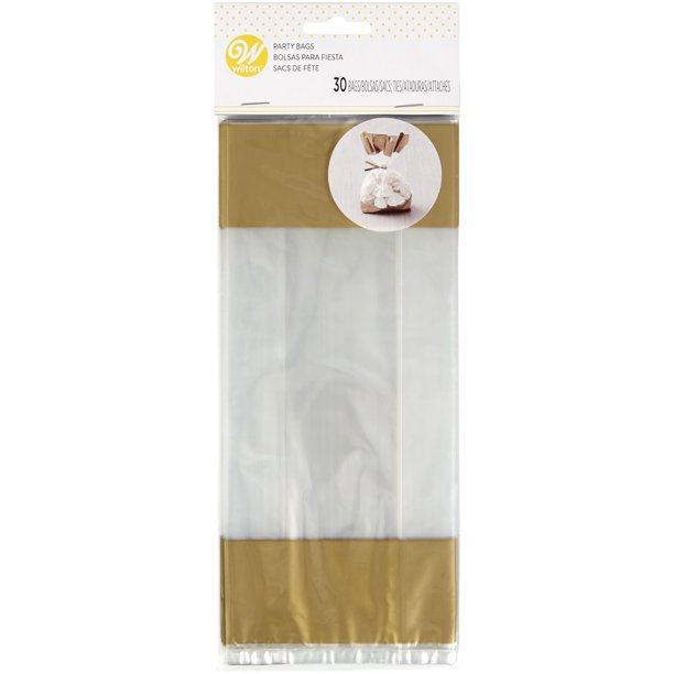 Wilton Gold-Tipped Treat Bags, 30-Count - The Cuisinet