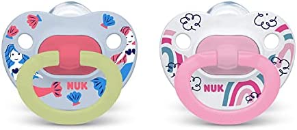 Nuk Glow-in-the-Dark Orthodontic Pacifiers 6-18m 2pc - The Cuisinet
