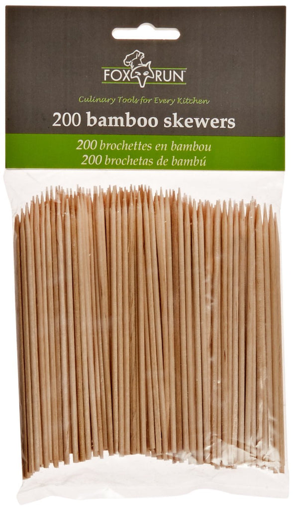 Fox Run Bamboo Skewers - 4" (200 Count) - The Cuisinet