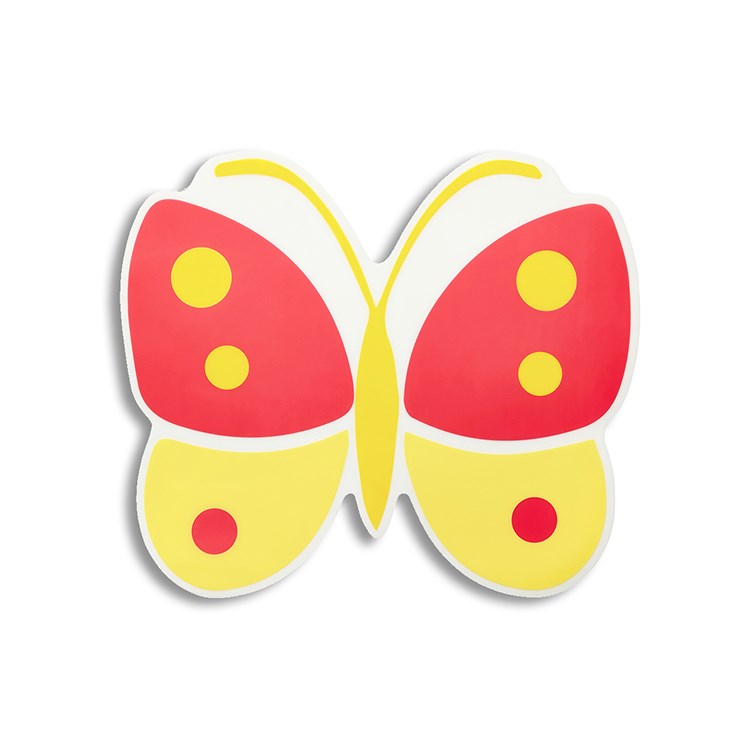 Kennedy Red/Yellow Butterfly Kiddo Soft Touch Placemat 1pc - The Cuisinet