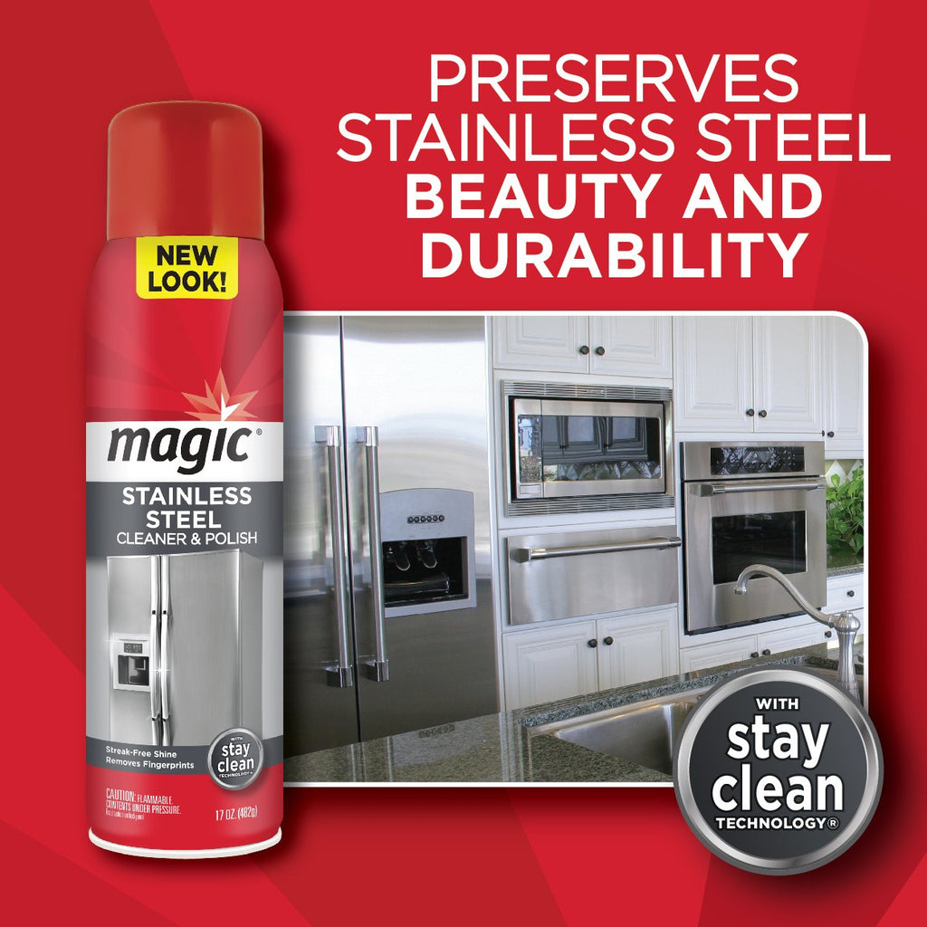 Magic Stainless Steel Cleaner Aerosol - 17 Ounce - The Cuisinet