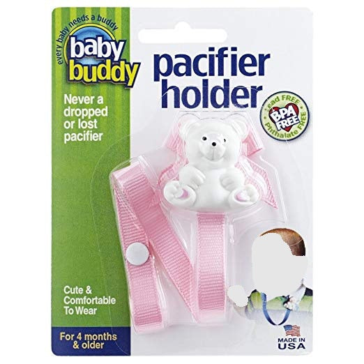 Baby Buddy Pink Pacifier clip 1pc - The Cuisinet