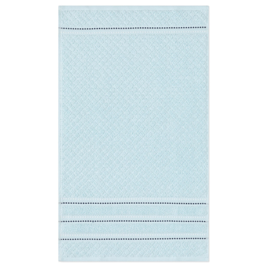HAND TOWEL TERRY AMBIANCE COLLECTION 15X26 AQUA - The Cuisinet