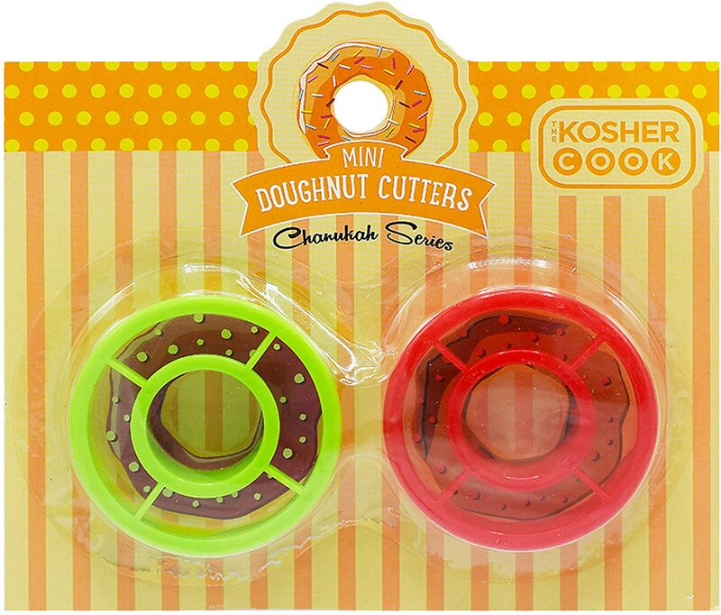 The Kosher Cook red/green Mini Doughnut Cutters 2pc - The Cuisinet