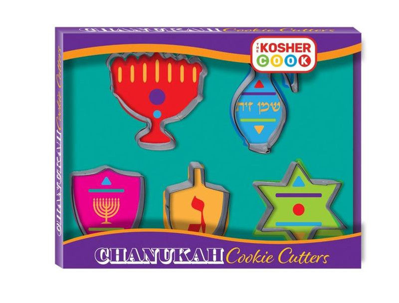 THE KOSHER COOK CHANUKAH COOKIE CUTTERS, 5PK - The Cuisinet