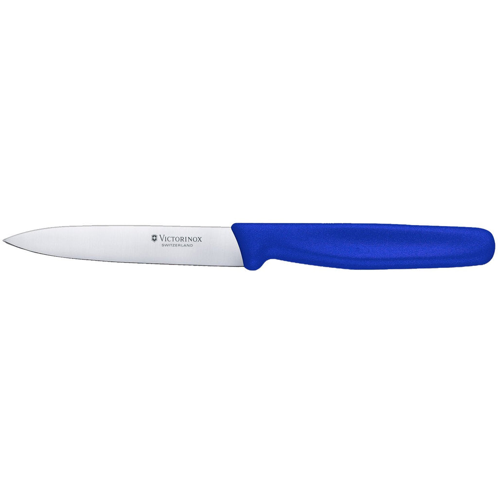 Victorinox Blue Straight Pointed Knife 4" 1pc - The Cuisinet