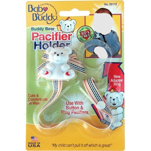 Baby Buddy Bear Assorted Colors Universal Pacifier Holder 1pc - The Cuisinet