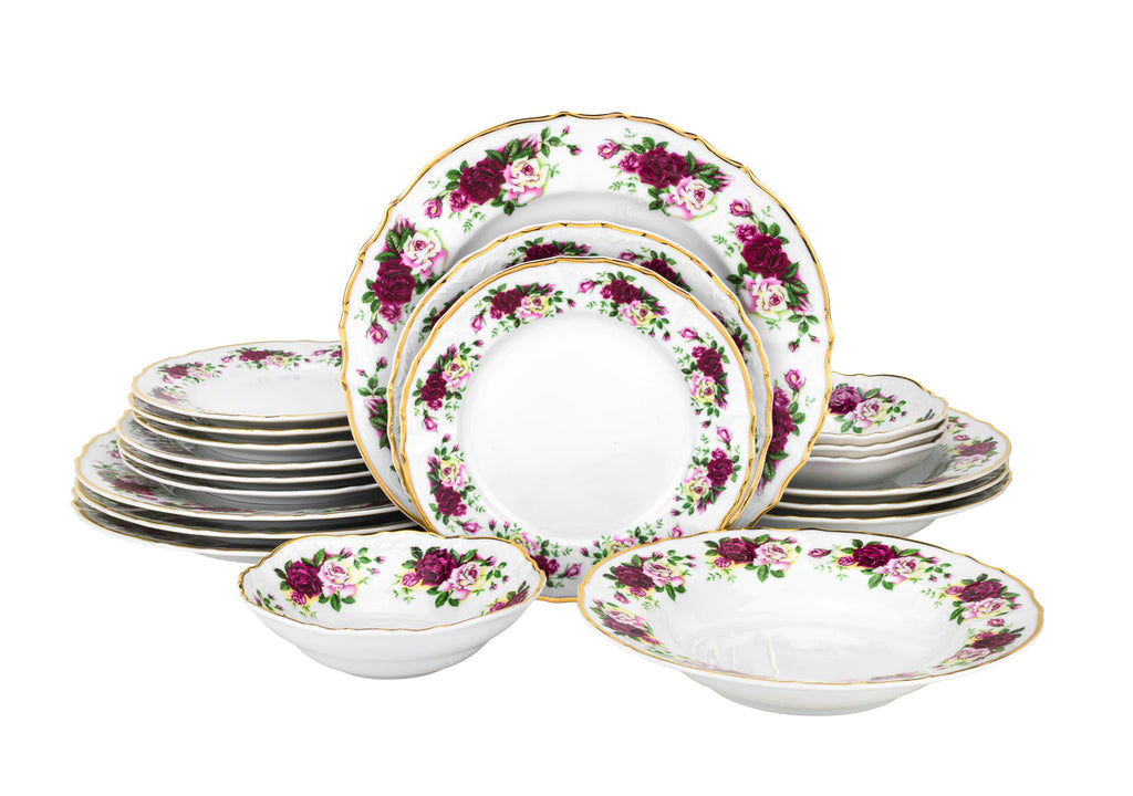 Bernadotte Rose Dinnerware Set 20pc - The Cuisinet