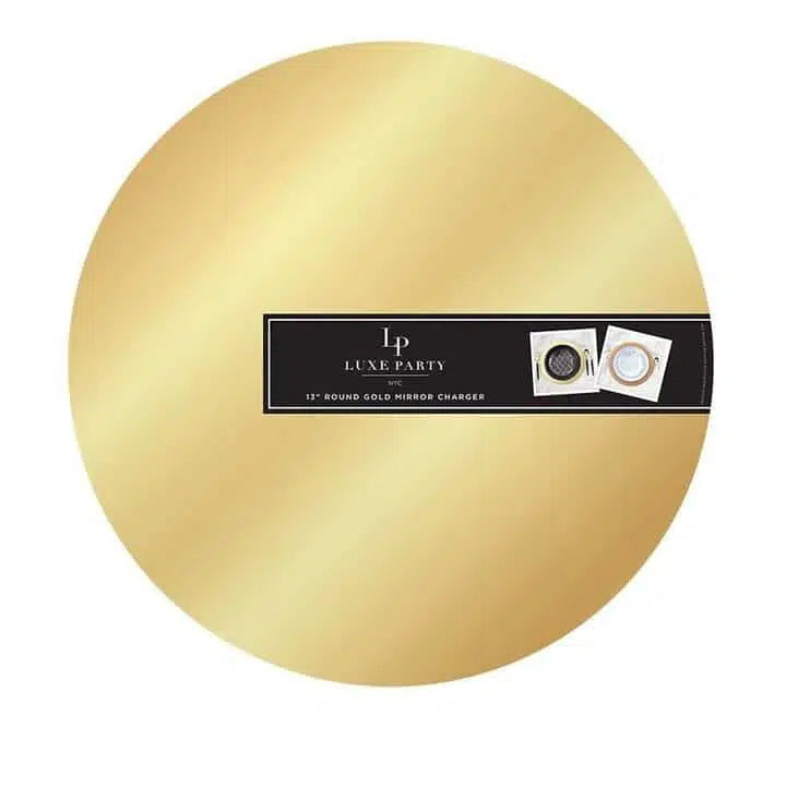 Luxe Party Gold Round Charger 13" 1pc - The Cuisinet