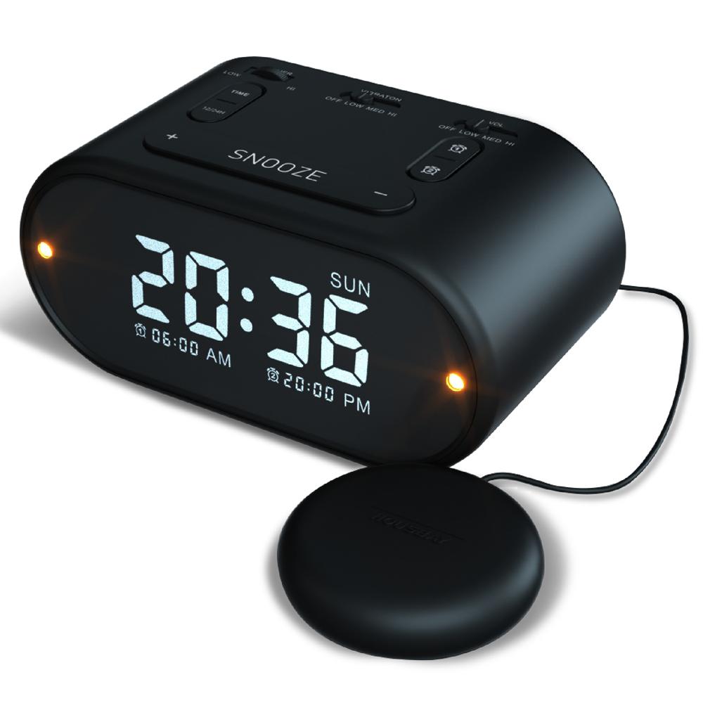 Vibrating Alarm Clock - Black - The Cuisinet