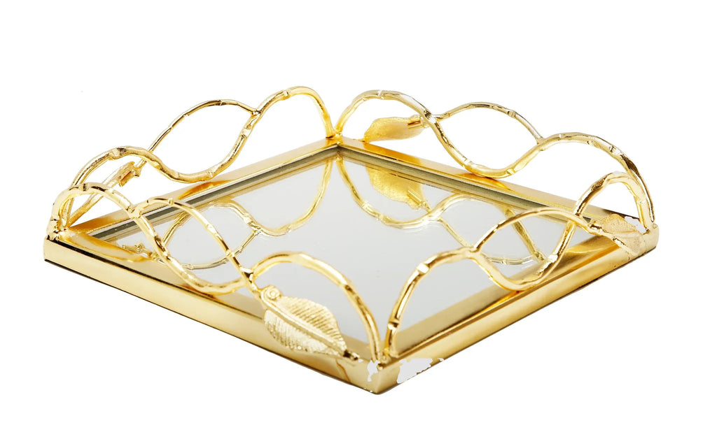 Classic Touch Gold Mirror Napkin Holder 1pc - The Cuisinet