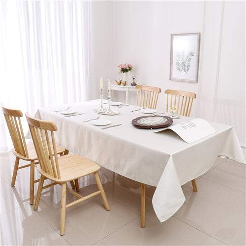 Jacquard Tablecloth #1336 Desert White Gold -70x180" - The Cuisinet
