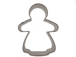 Gingerbread Stainless Steel Girl Cookie Cutter 1pc - The Cuisinet