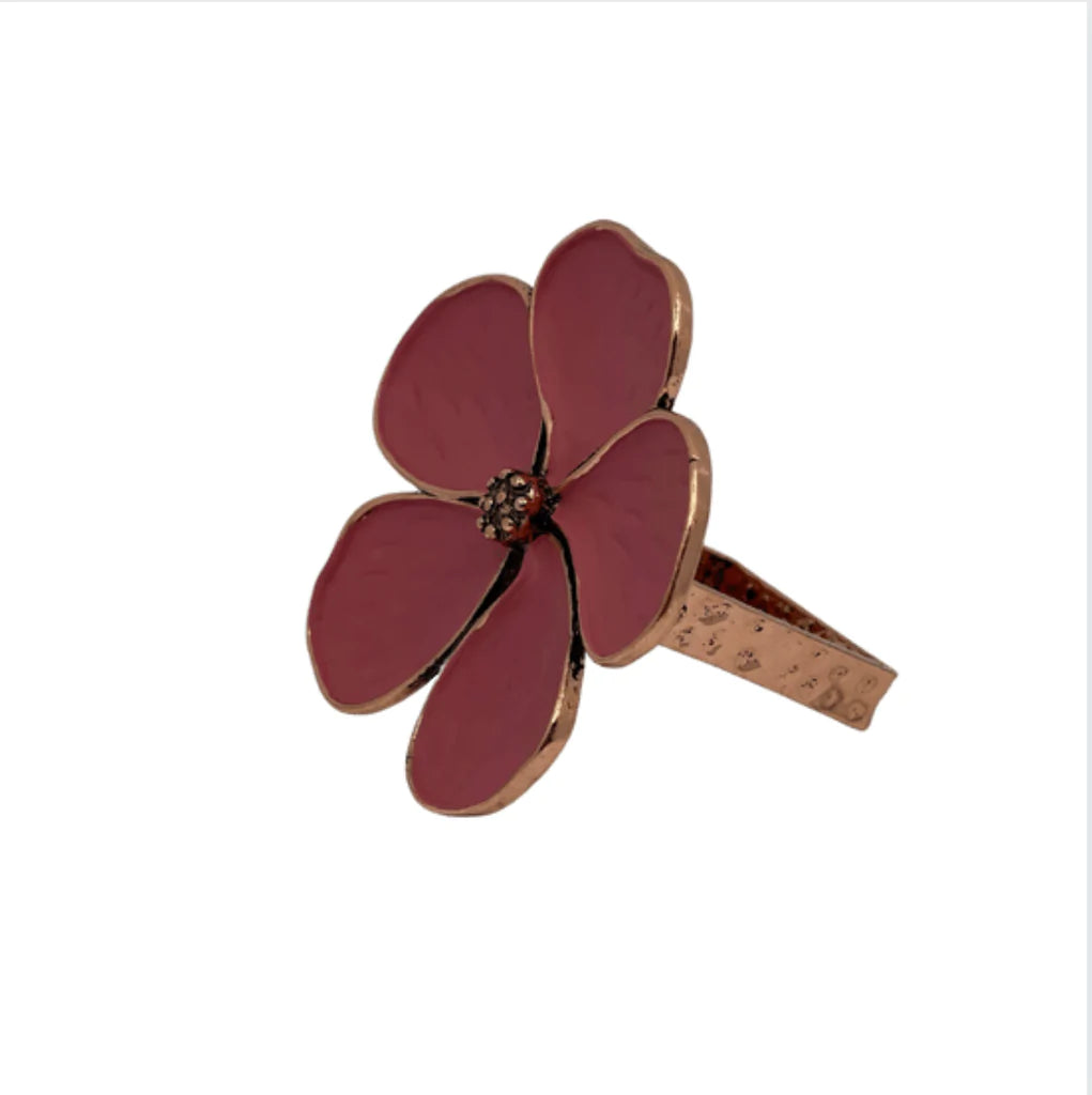 Pink Flower Napkin Ring 1pc - The Cuisinet