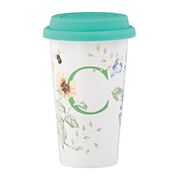 Lenox Butterfly Meadow Thermal Travel Mug Letter C 1pc - The Cuisinet