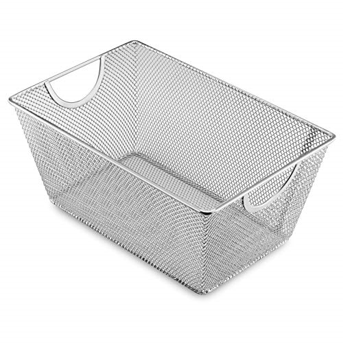 Wire Mesh Open Bin Shelf Storage Basket - The Cuisinet