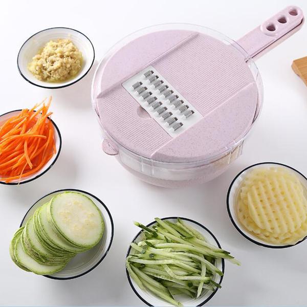 1PC Stainless Steel Garlic Press Multifunctional Manual Mincer Slicer Dicer  Grater Chopper for Kitchen Essential Vegetable Fruit Tool Household Kitchen  Gadget Curve Press Design Perfect for Onions More