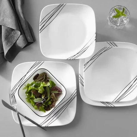 Corelle Square Simple Sketch Dinnerware - Thumbnail 2