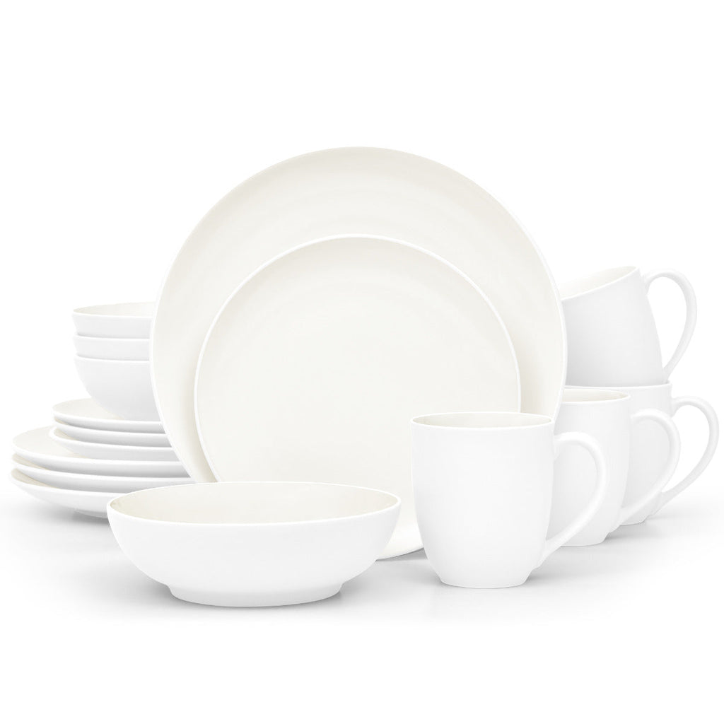 Noritake White Colorwave Rim Dinnerware Set
