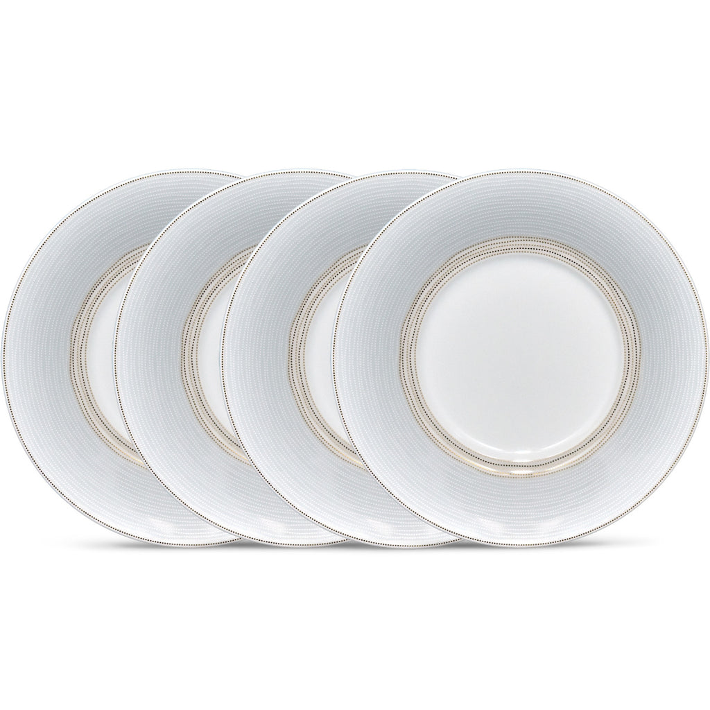 Noritake Gold Linen Road Dinnerware Set 5pc Saucer 6" 4pc