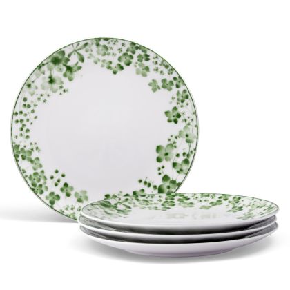 Noritake Green Bloomington Road Dinnerware Set Salad Plate 8" 4pc