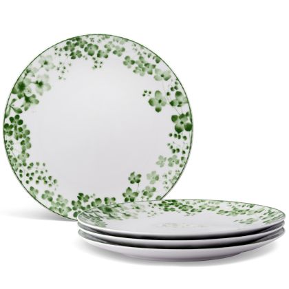 Noritake Green Bloomington Road Dinnerware Set Dinner Plate 10.5" 4pc