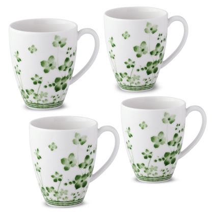 Noritake Green Bloomington Road Dinnerware Set Mug 16oz 4pc