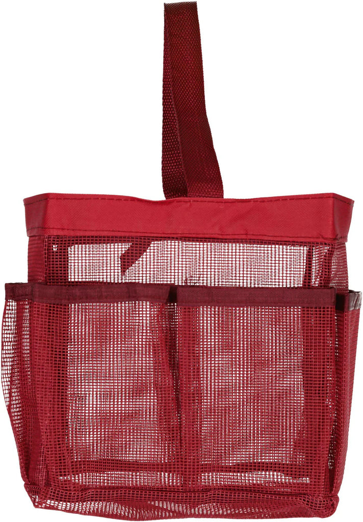 Hanging Mesh Bath Caddy 1pc Red