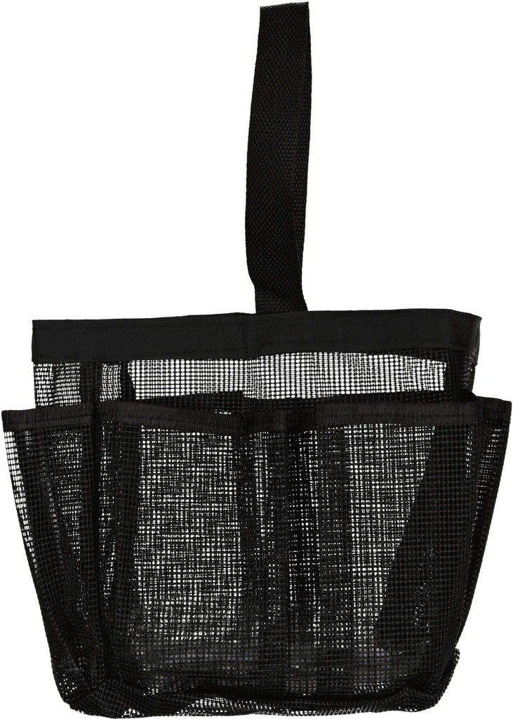 Hanging Mesh Bath Caddy 1pc Black