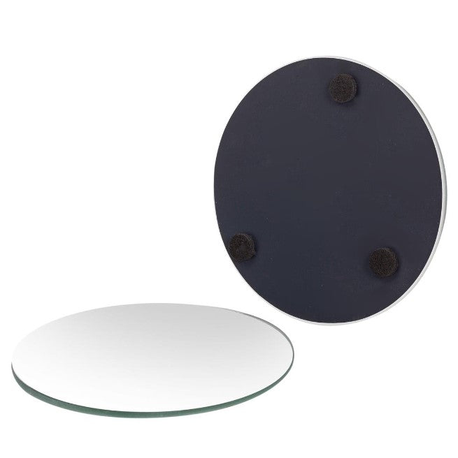 Mirror Candle Plate w/Bevel Edge 4" 1pc