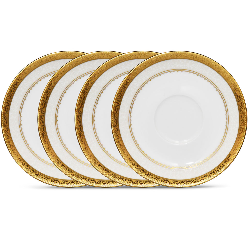Noritake Gold Odessa Dinnerware Set Bread Plate 6.5" 4pc