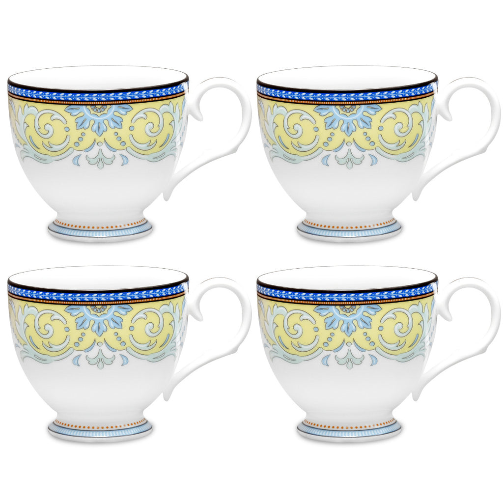 Noritake Blue Menorca Palace Dinnerware Set Cup 7oz 4pc
