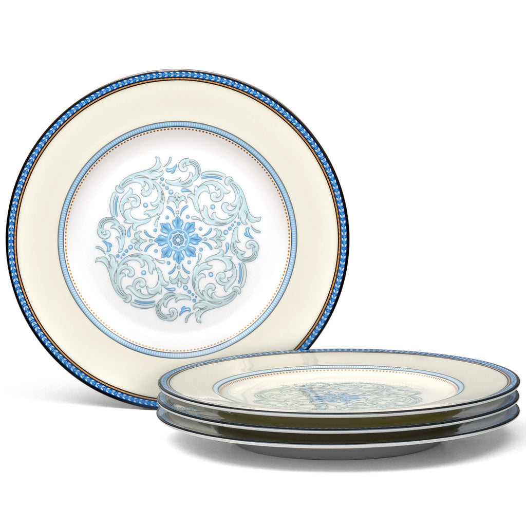 Noritake Blue Menorca Palace Dinnerware Set Salad Plate 8.5" 4pc