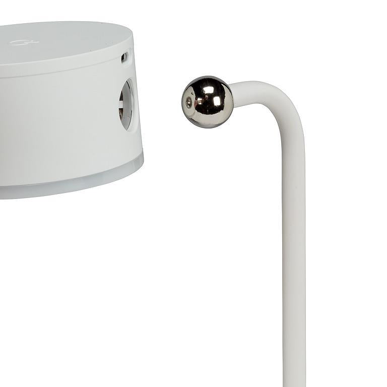 White 4PC Drum Magnet LED Lamp 13.5" 1pc