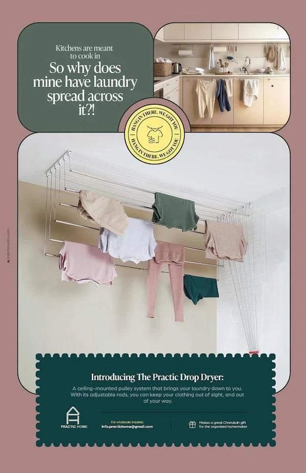 Laundry hanging Drop Rack 24ft 1pc