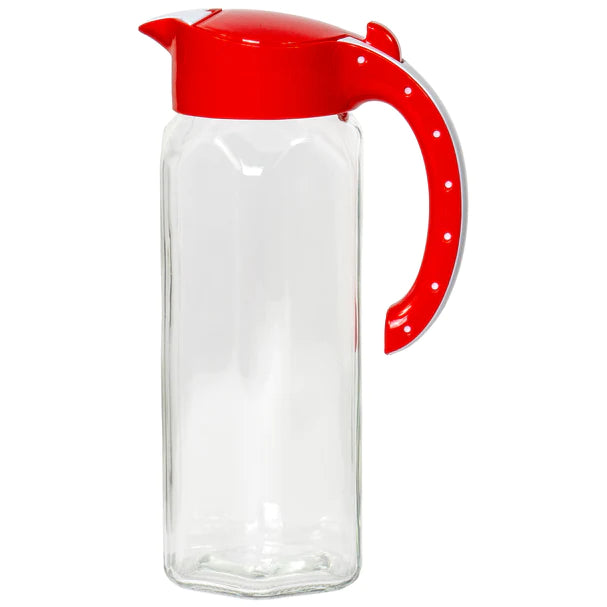 Kitchen Details Glass Assorted Colors Pitcher With Lid 50oz 1pc - The Cuisinet