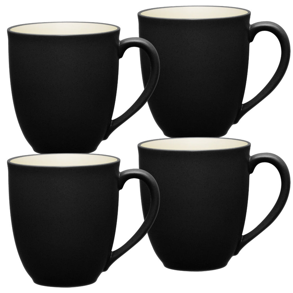 Noritake Graphite Colorwave Rim Dinnerware Set Mug 12oz 4pc