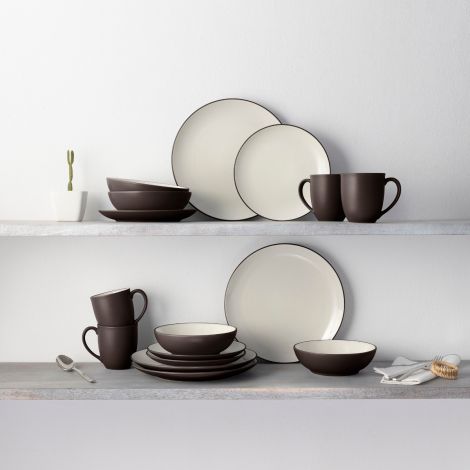 Noritake Chocolate Colorwave Coupe Dinnerware Set