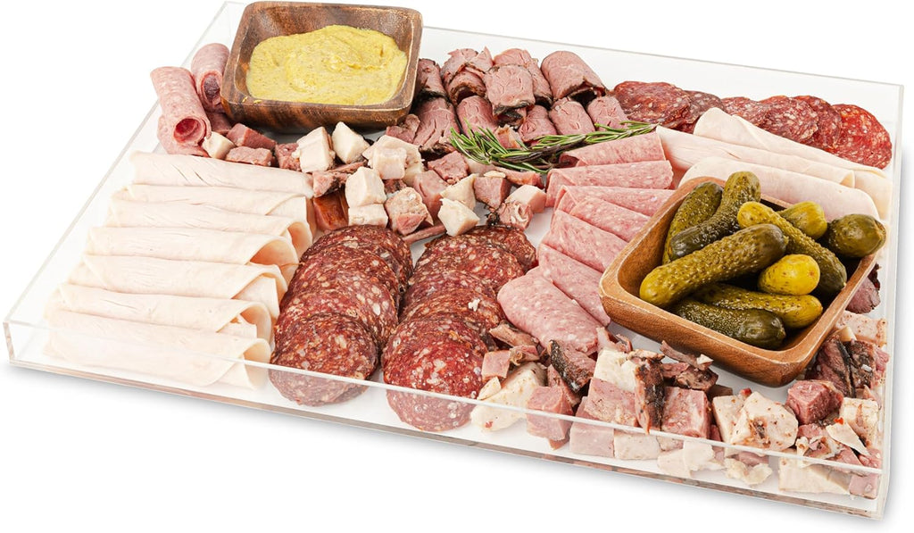 Acrylic Tray Organizer with Lid 1pc 10x8x1"