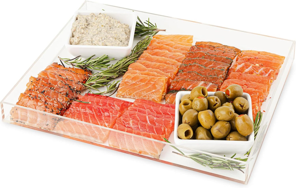 Acrylic Tray Organizer with Lid 1pc 15x11x1"