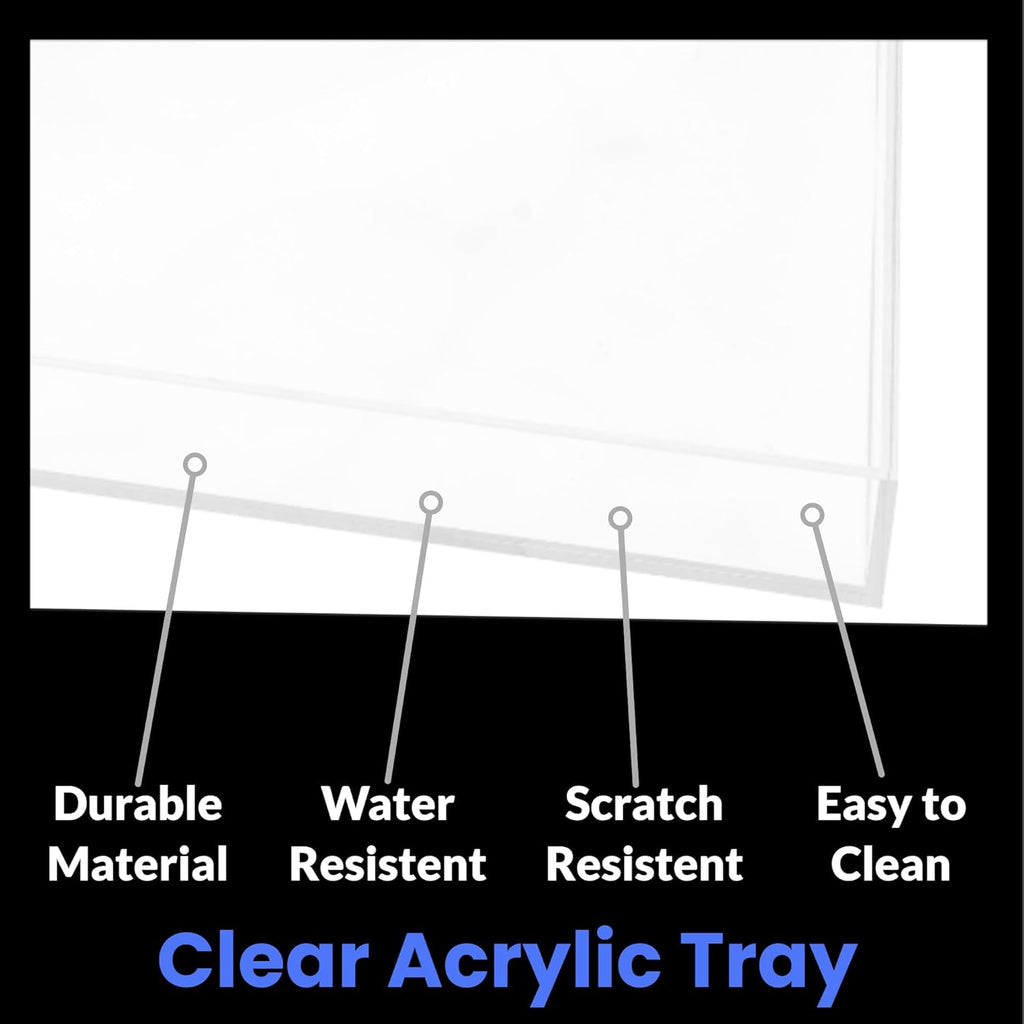 Acrylic Tray Organizer with Lid 1pc