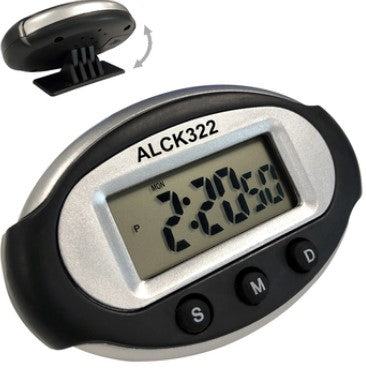 Hauz Black Digital alarm clock 1pc