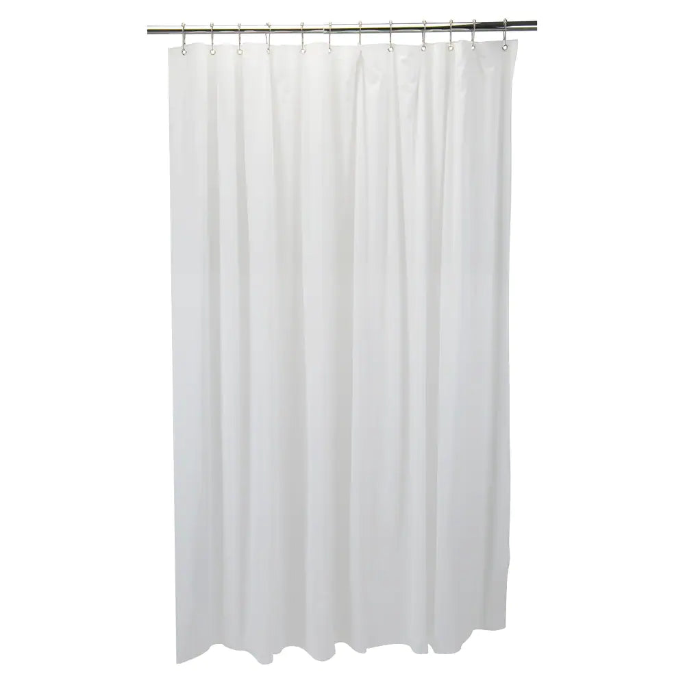 Home Details White PVC Shower Curtain Liner 70x72" 1pc - The Cuisinet