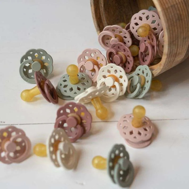 BIBS Blossom / Dusky Lilac Pacifier Boheme Latex 0-6M 2pc